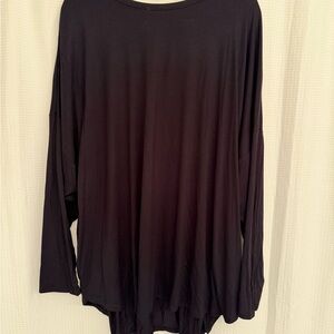 Plus Size 3x Old Navy Women’s Luxe Black Long Sleeve T-shirt